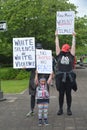Demonstrators at Salem, Oregon Black Lives Matter protest