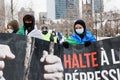 Demonstrators show their continued support of the Hirak movement on itÃ¢â¬â¢s anniversary by marching to the Consulate of Algeria