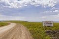 Dempster Highway airstrip Royalty Free Stock Photo