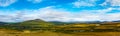 Dempster Highway at Rock River Panorama YT Canada Royalty Free Stock Photo