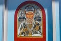 Demre, Antalya, Turkey - May 11, 2021: Icon depicting St. Nicholas the Wonderworker at Demre Royalty Free Stock Photo