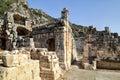 Ruins of an ancient theater at the excavations of the Lycian city of Myra Royalty Free Stock Photo