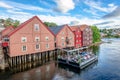 Den Gode Nabo, a pier by the river Nidelva in Trondheim, Noreway