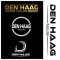 Den Haag typography set, flat designs.