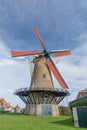 Den Haas, tradininal tower windmill in Zierikzee, Zeeland, the Netherlands