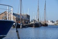 Den Helder, Netherlands. April 2023. Old schooners and tallships in Den Helder harbor.