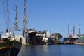 Den Helder, Netherlands. April 2023. Old schooners and tallships in Den Helder harbor.