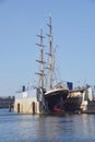 Den Helder, Netherlands. April 2023. Old schooners and tallships in Den Helder harbor.