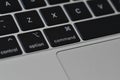 Command key on an apple keyboard of a macbook.