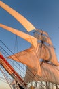 Den Helder, Netherlands. November 2022. Historic sailboats in the harbor of Den Helder. Royalty Free Stock Photo