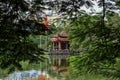 Den Ngoc son temple, Hoan Kiem Lake, Hanoi. Royalty Free Stock Photo