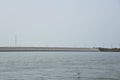 Den Oever, Netherlands. July 9, 2023. Work on the afsluitdijk in North Holland near Den Oever.