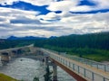 Denali footbridge Royalty Free Stock Photo