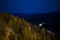 Denali Highway At Night.