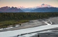 Denali Mountain Range Mt McKinley Alaska North America Royalty Free Stock Photo
