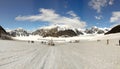 Tourists landing on glacier, Denali National Park