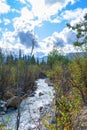 Denali National Park, George Parks Highway, Alaska Mountain range Royalty Free Stock Photo