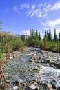 Denali National Park, George Parks Highway, Alaska Mountain range Royalty Free Stock Photo