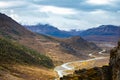 Denali national park Savage Canyon trail view in Alaska Royalty Free Stock Photo