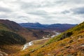 Denali national park Savage river Canyon trail view Royalty Free Stock Photo