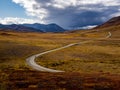 Denali Park Road in Fall Royalty Free Stock Photo