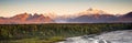 Denali Range Mt McKinley Alaska North America Royalty Free Stock Photo