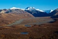 Denali's Polychrome Pass in Autumn Royalty Free Stock Photo