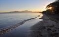 Denarau island Beach at Dawn, Fiji Royalty Free Stock Photo