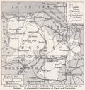 Vintage map of Denbighshire 1930s