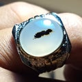 Dendritic Agate On Ring