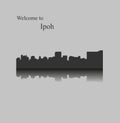 Ipoh, Malaysia city silhouette