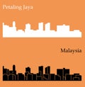 Petaling Jaya, Malaysia city silhouette