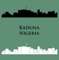 Kaduna, Nigeria, city silhouette
