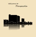 Pensacola, Florida city silhouette