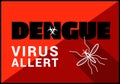 Dengue virus allert vector outline