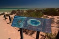 Little lagoon information board. Denham. Shark Bay. Western Australia