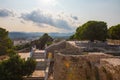 Denia castle ruins, medieval architecture, Spain