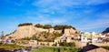 Denia castle and village panoramic view Alicante