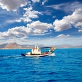 Denia fisherboat sailing Mediterranean sea Alicante Royalty Free Stock Photo