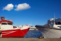 Denia marina boats port in Alicante Spain