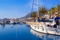 Denia marina port boats and Mongo