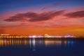 Denia sunset skyline from Las Rotas