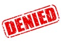 Denied red stamp text Royalty Free Stock Photo