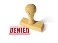 Denied rubber stamp Royalty Free Stock Photo