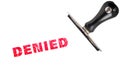 Denied stamp text Royalty Free Stock Photo