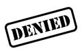 Denied Stamp Vector Royalty Free Stock Photo