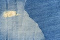 Denim blue jeans fabric background Royalty Free Stock Photo