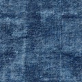 Denim fabric features seamless pattern that showcases rich texture and deep blue color, perfect for various designs Royalty Free Stock Photo