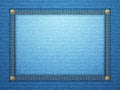 Denim frame Royalty Free Stock Photo