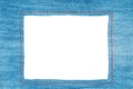 Denim frame with light jeans Royalty Free Stock Photo